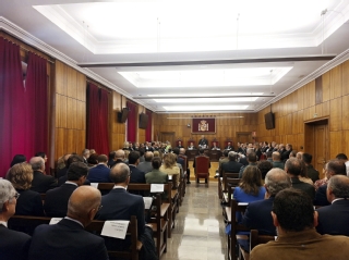Imagen de la Sala de Vistas que ha acogido el acto